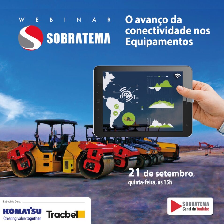 Webinar Sobratema: Avanço da conectividade amplia possibilidades de gestão e produtividade no mercado de máquinas