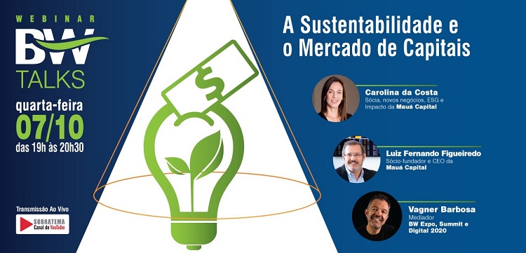 Webinar BW TALKS debate sustentabilidade no mercado de capitais