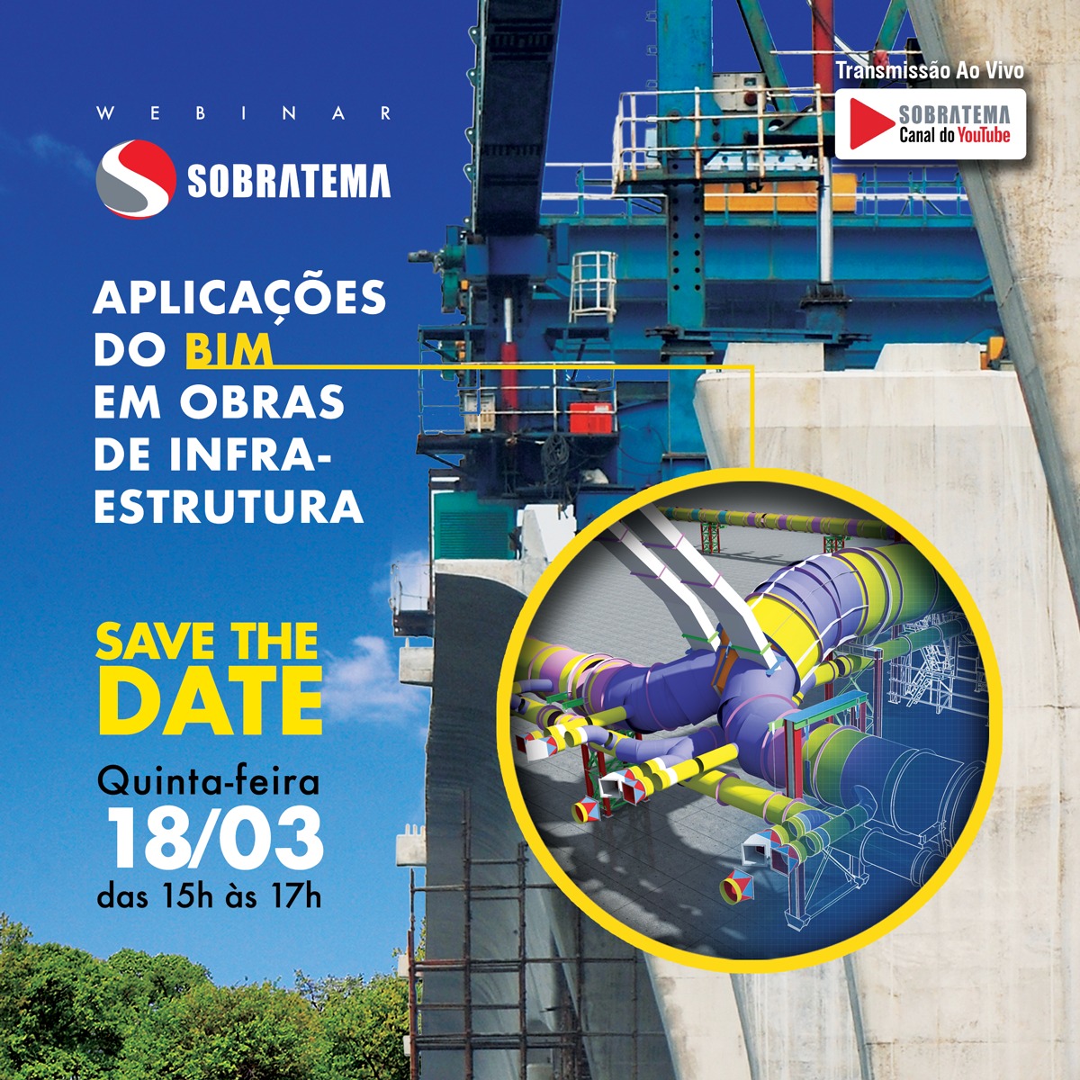 Webinar da Sobratema aborda os benefícios e desafios da aplicação do BIM