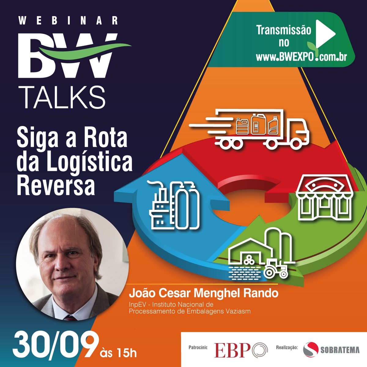 BW Talks tratará sobre a Rota da Logística Reversa na área de embalagens de defensivos agrícolas