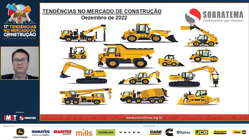 Estudo Sobratema estima recorde de vendas de máquinas da linha amarela em 2022